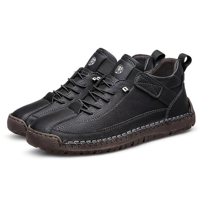 Men's High-Top Casual Ankle Boots - Elastic Closure and Rubber Sole – view 5