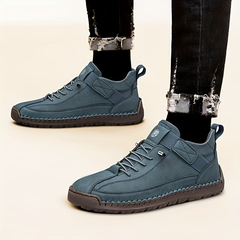 Men's High-Top Casual Ankle Boots - Elastic Closure and Rubber Sole – view 6