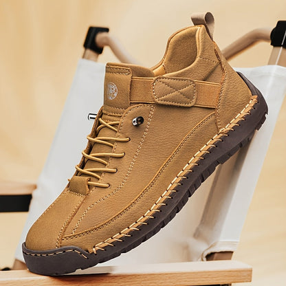 Men's High-Top Casual Ankle Boots - Elastic Closure and Rubber Sole – view 8