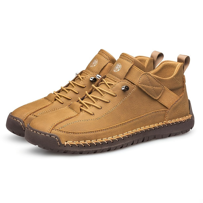 Men's High-Top Casual Ankle Boots - Elastic Closure and Rubber Sole – view 10