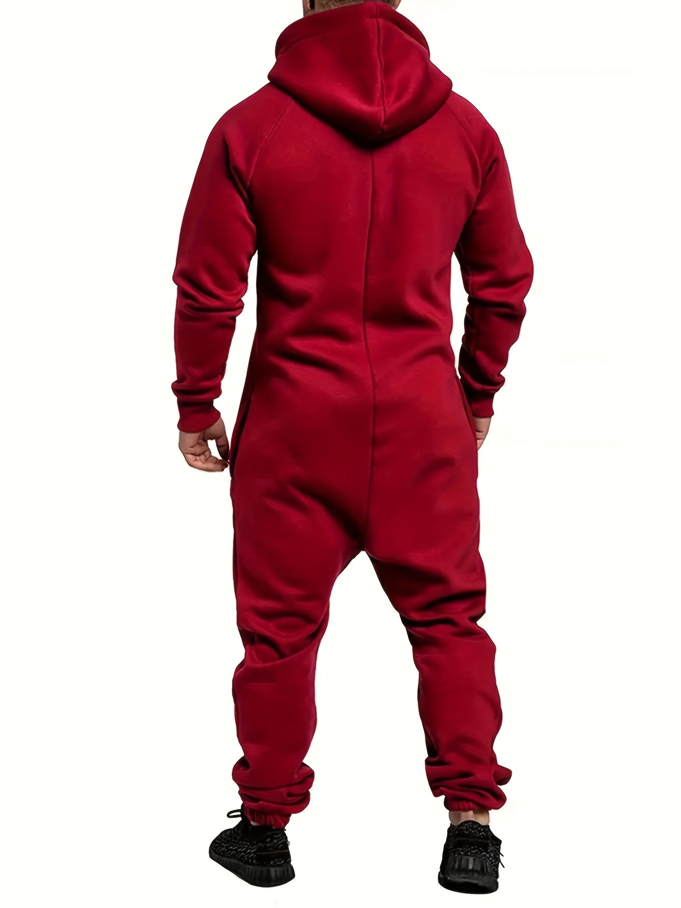 Men's Hooded Coveralls - Full-Zip One-Piece Design – Sizes 0XL–5XL – view 5