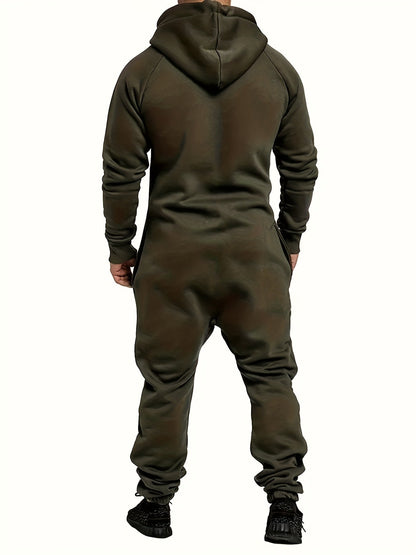 Men's Hooded Coveralls - Full-Zip One-Piece Design – Sizes 0XL–5XL – view 7