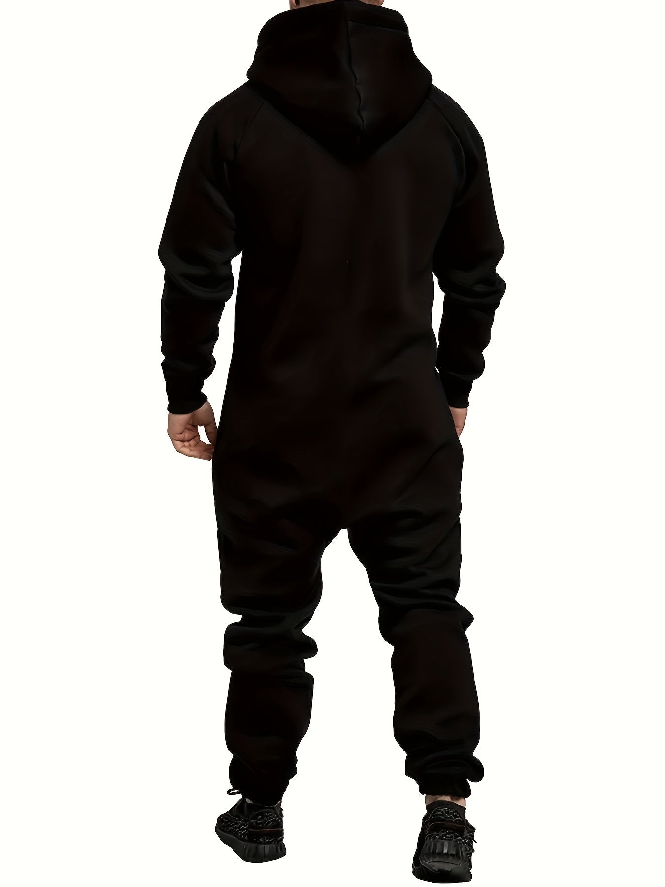 Men's Hooded Coveralls - Full-Zip One-Piece Design – Sizes 0XL–5XL – view 9