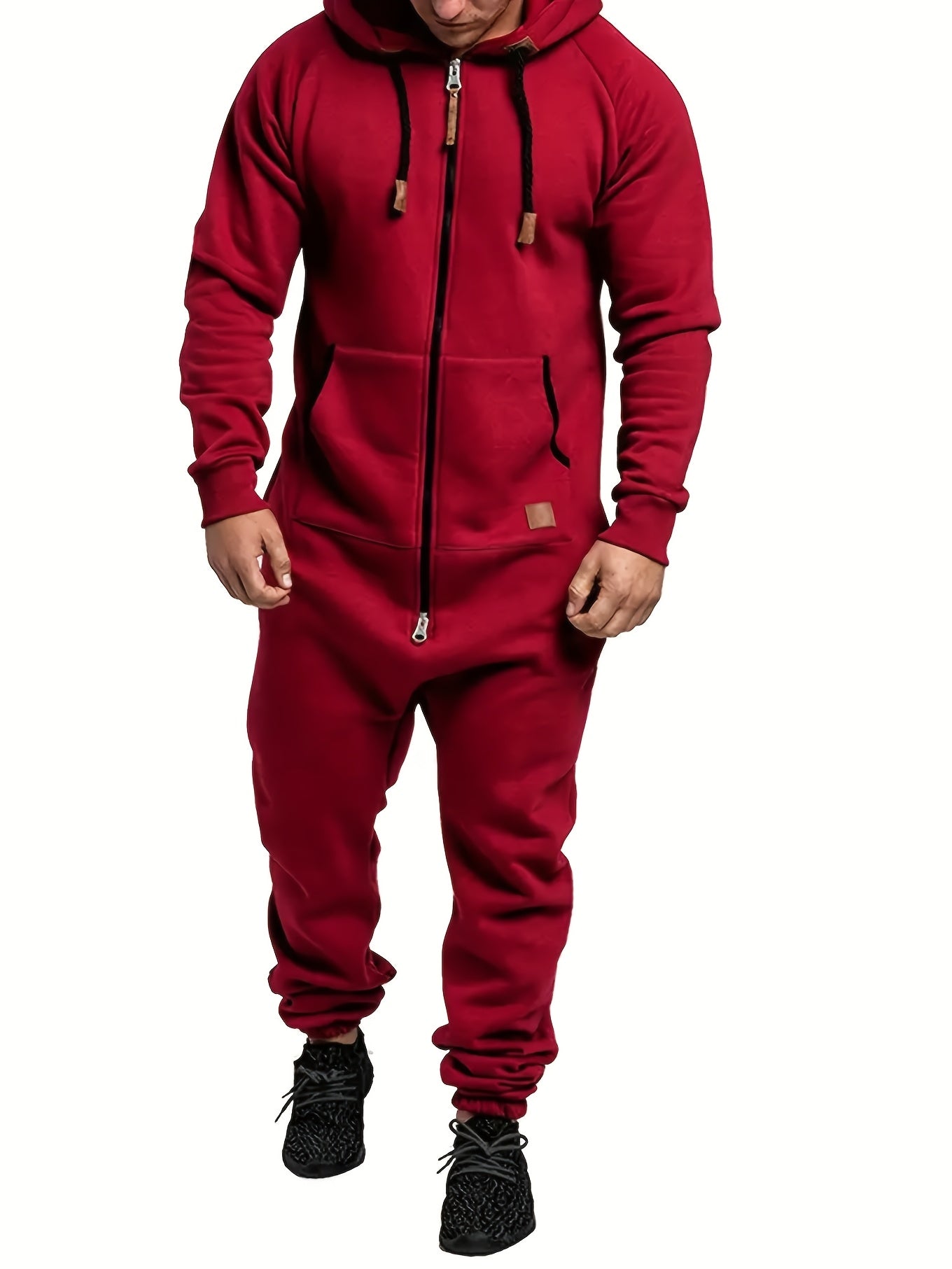 Men's Hooded Coveralls - Full-Zip One-Piece Design – Sizes 0XL–5XL – view 21