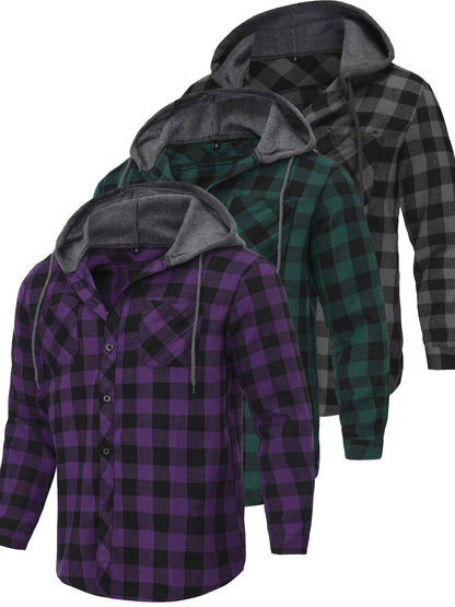 Men's Hoodie - Long Sleeve Button-Front – view 2