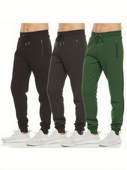 Men's Jogger Pants - Drawstring Waist With Pockets Workwear Style – view 3