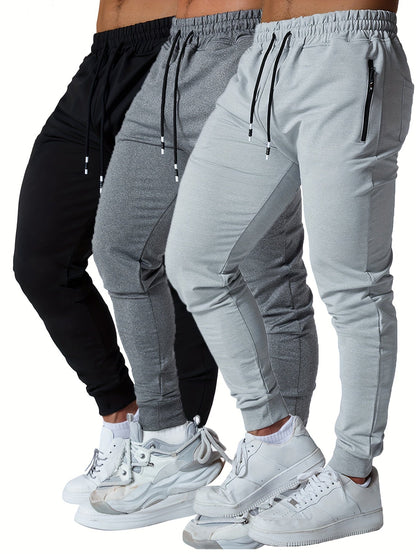 Men's Jogger Pants - Slim Fit With Pockets – Black option – main product image