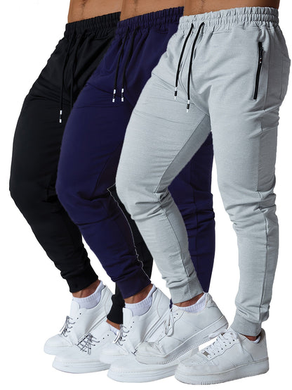 Men's Jogger Pants - Slim Fit With Pockets – Black option – view 2