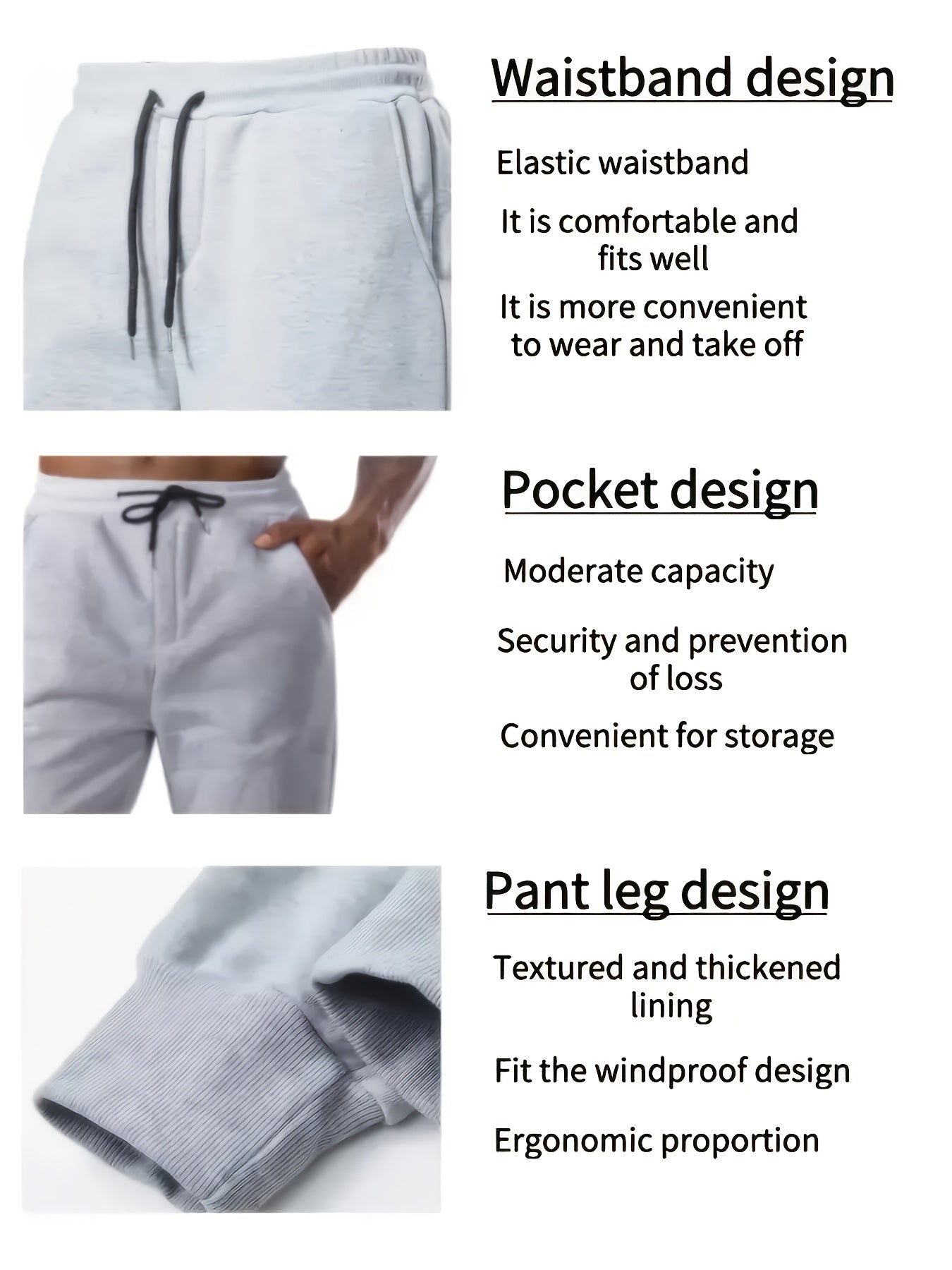 Men's Jogger Pants - Stretch Comfort – 5-Variant Selection – view 6