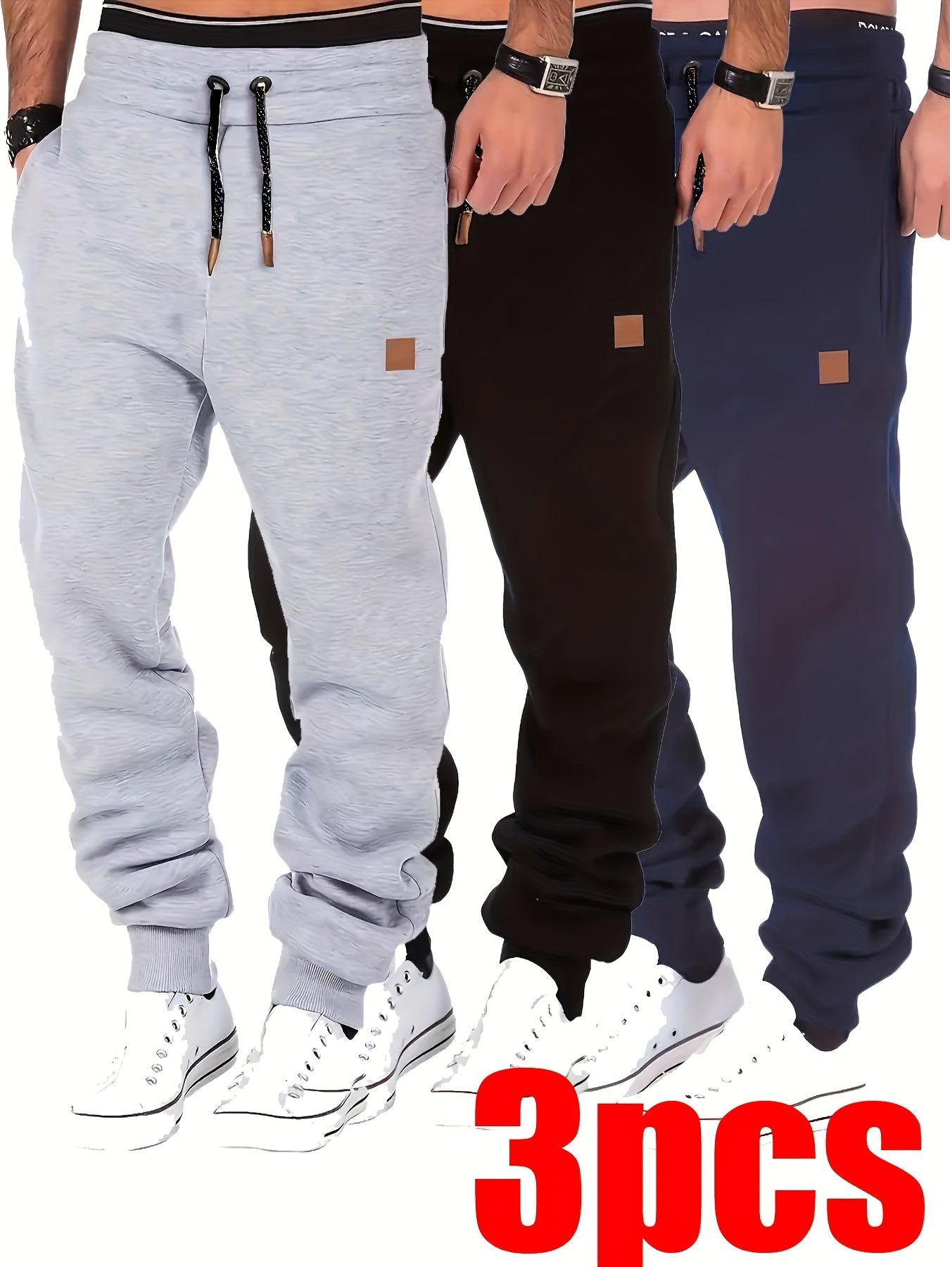 Men's Jogger Pants - Stretch Comfort – Sizes M–XL – Black option – main product image
