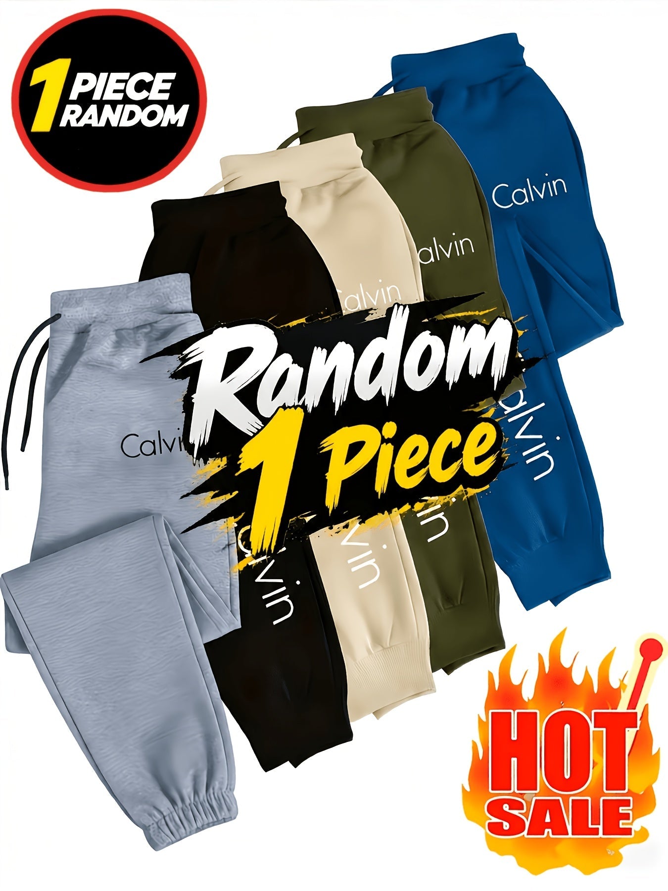 Men's Jogger Pants - Stretch – Random Polyester – view 5