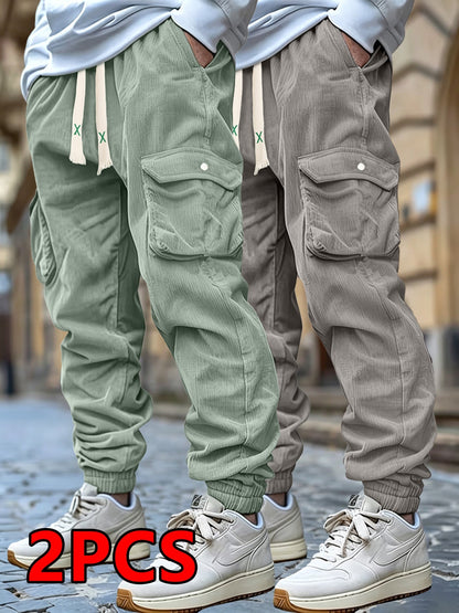 Men's Jogger Pants - Stretch – Regular Fit – Black option – view 2