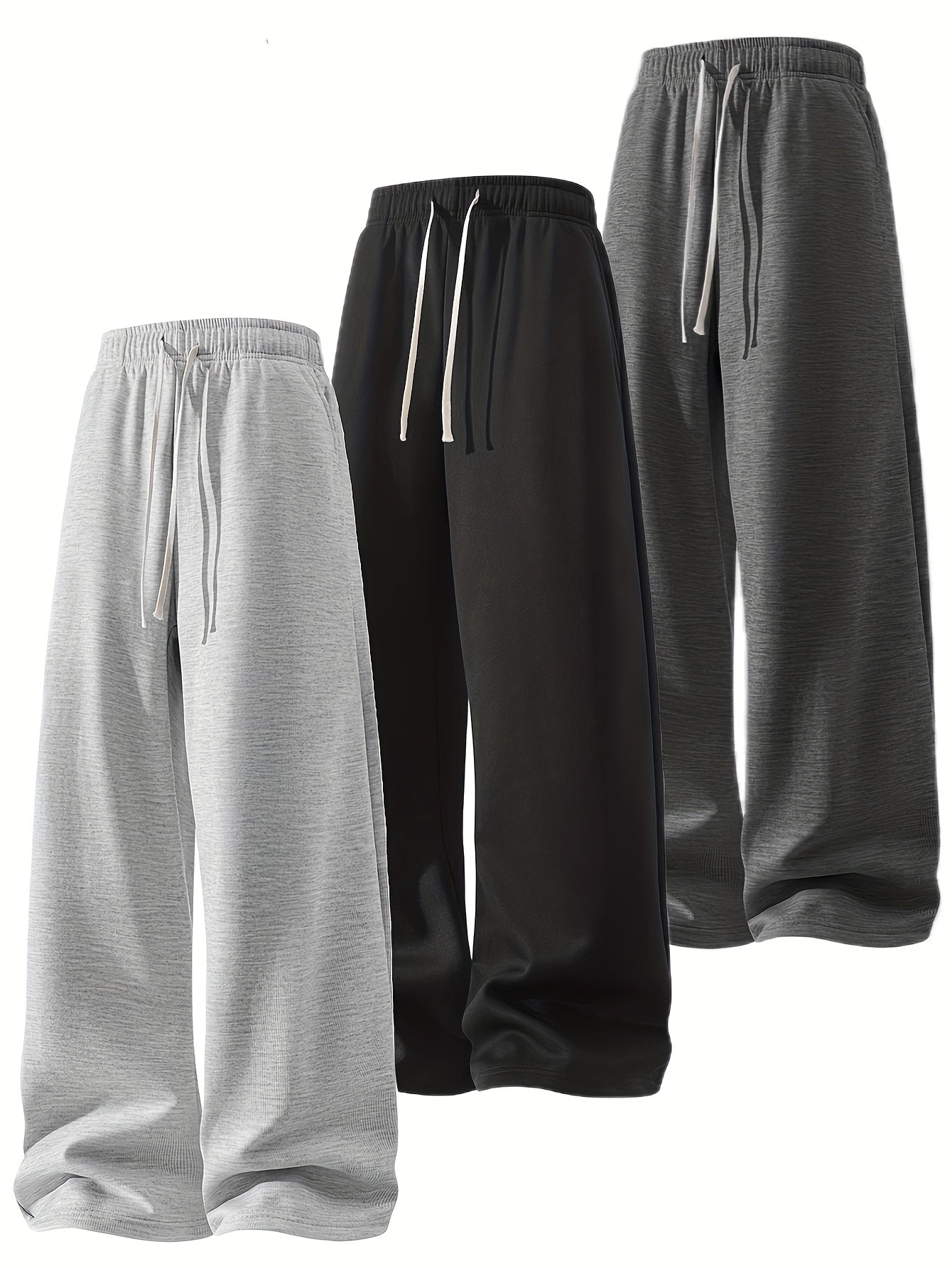 Men's Jogger Pants - Stretch With Pockets – Silver gray black – view 7