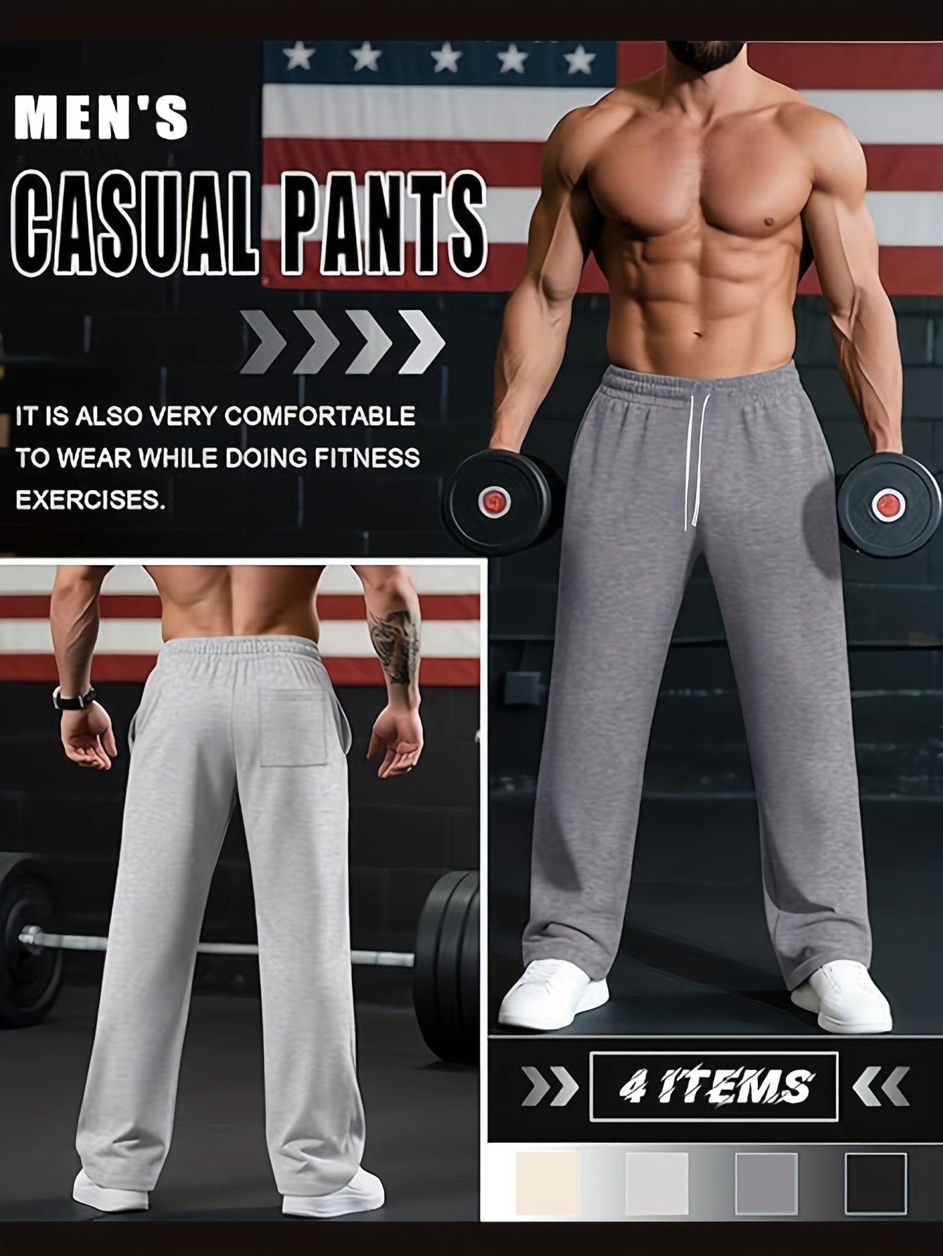 Men's Jogger Pants - Stretch With Pockets Workwear – view 4