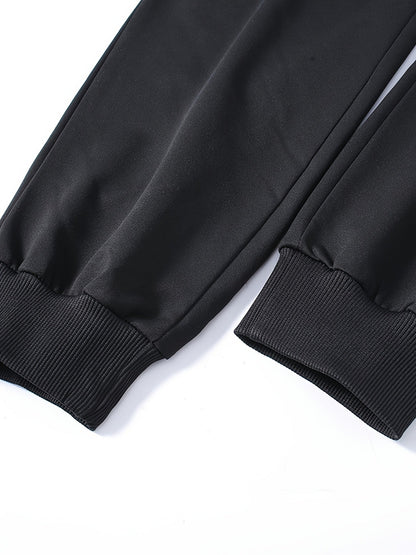 Men's Joggers – Men's Black+light Grey+dark Blue Pants – view 15
