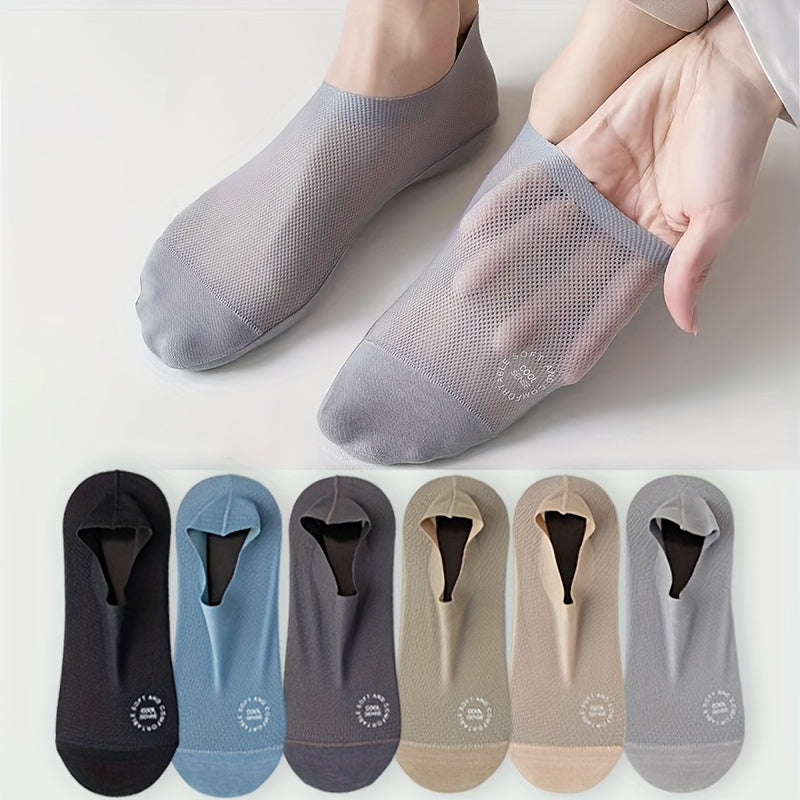 Men's Lace Detail Ankle Socks - 6-Pair Pack detail view