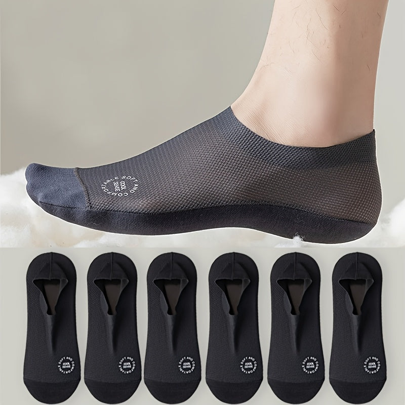 Men's Lace Detail Ankle Socks - 6-Pair Pack – view 2