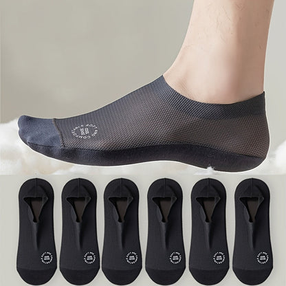 Men's Lace Detail Ankle Socks - 6-Pair Pack – view 2