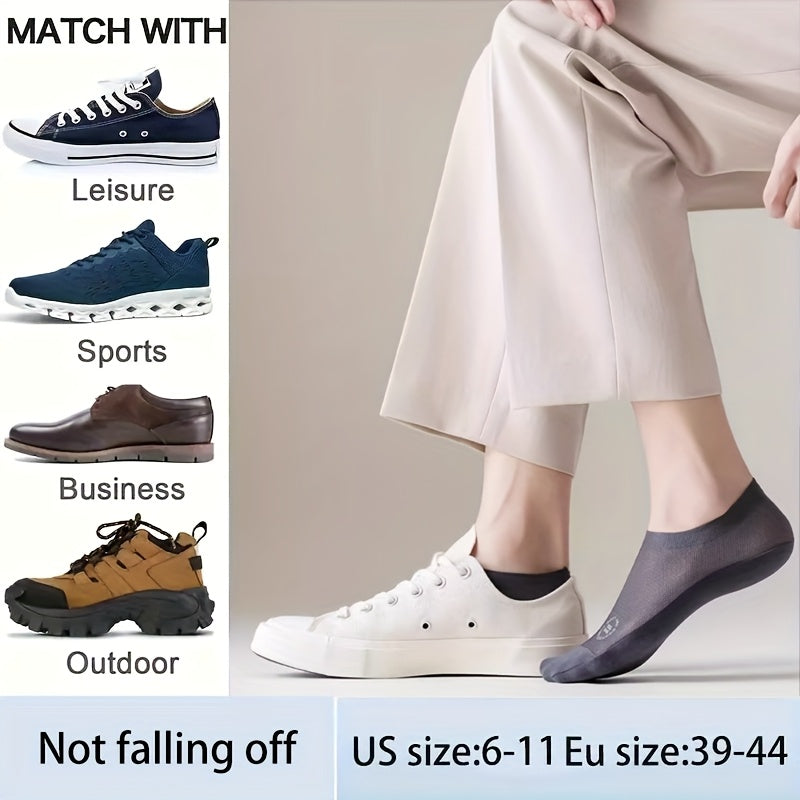 Men's Lace Detail Ankle Socks - 6-Pair Pack – view 4
