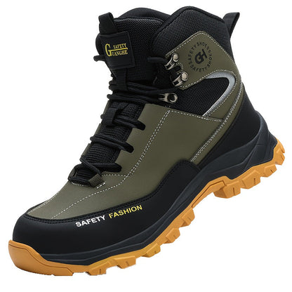 Men's Lace-Up Work-Style Shoes - Reinforced Toe and Rubber Sole – Black option – view 4