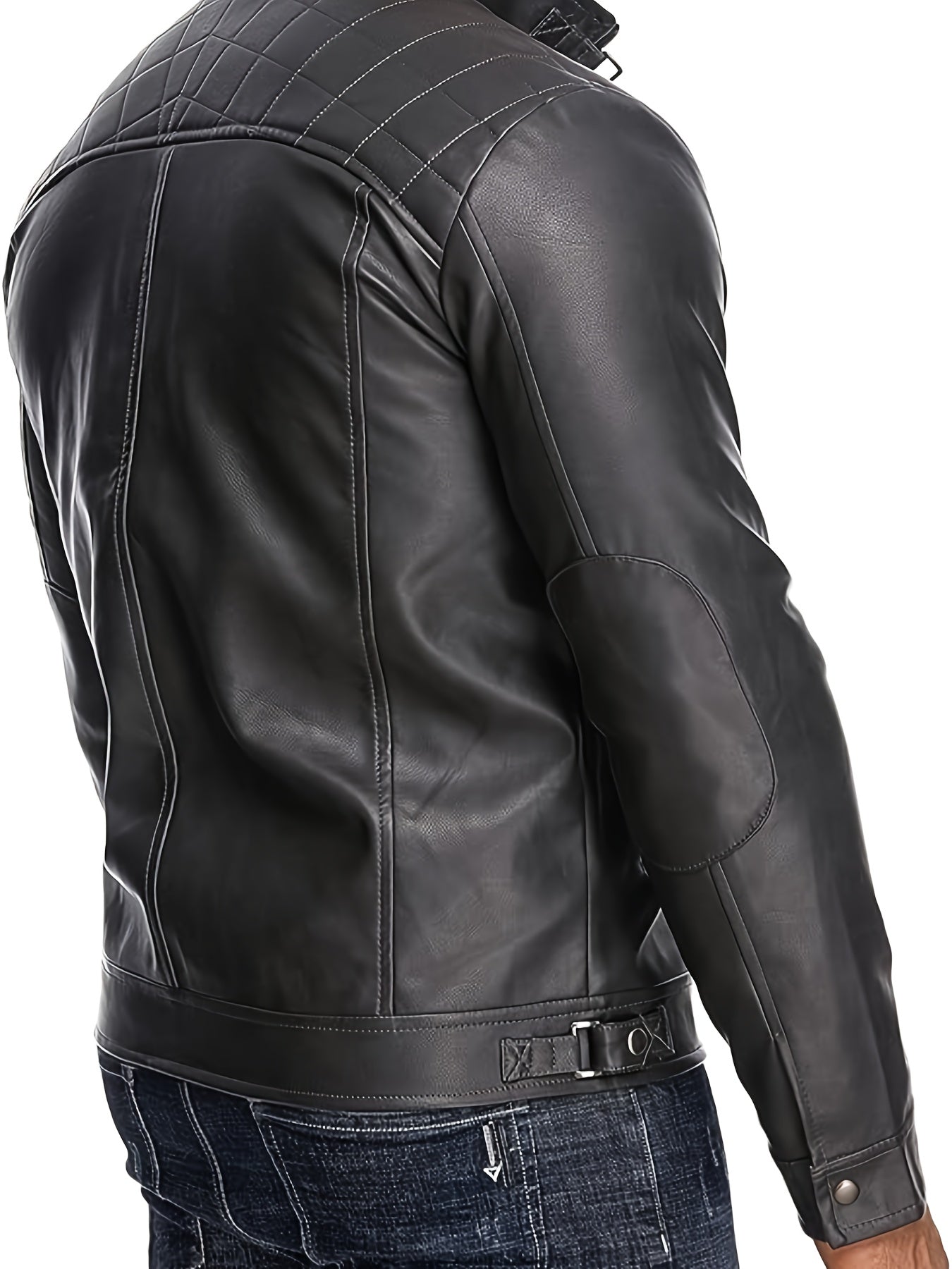 Men's Lightweight Faux Leather Pullover Coat – view 5
