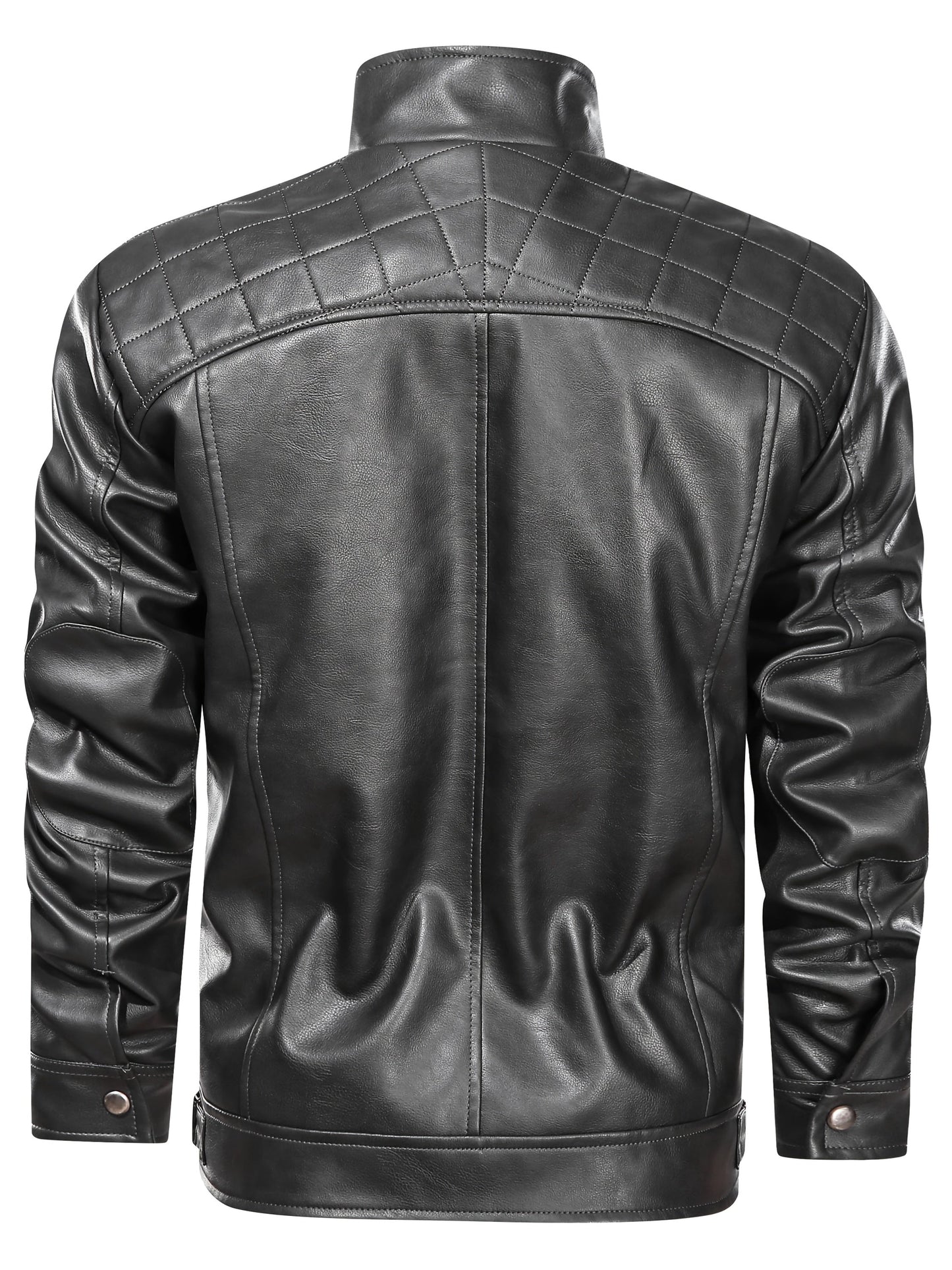 Men's Lightweight Faux Leather Zip-Up Jacket – view 14