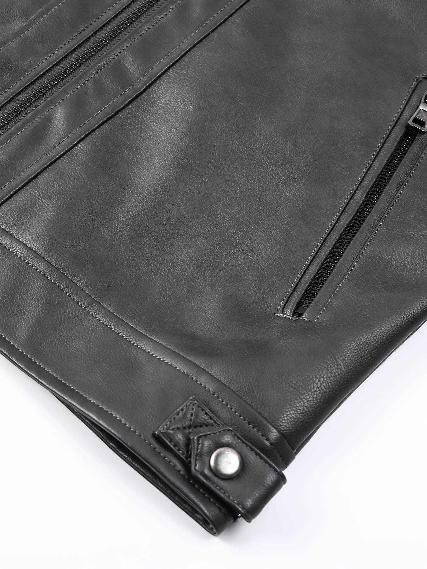 Men's Lightweight Faux Leather Zip-Up Jacket – view 17