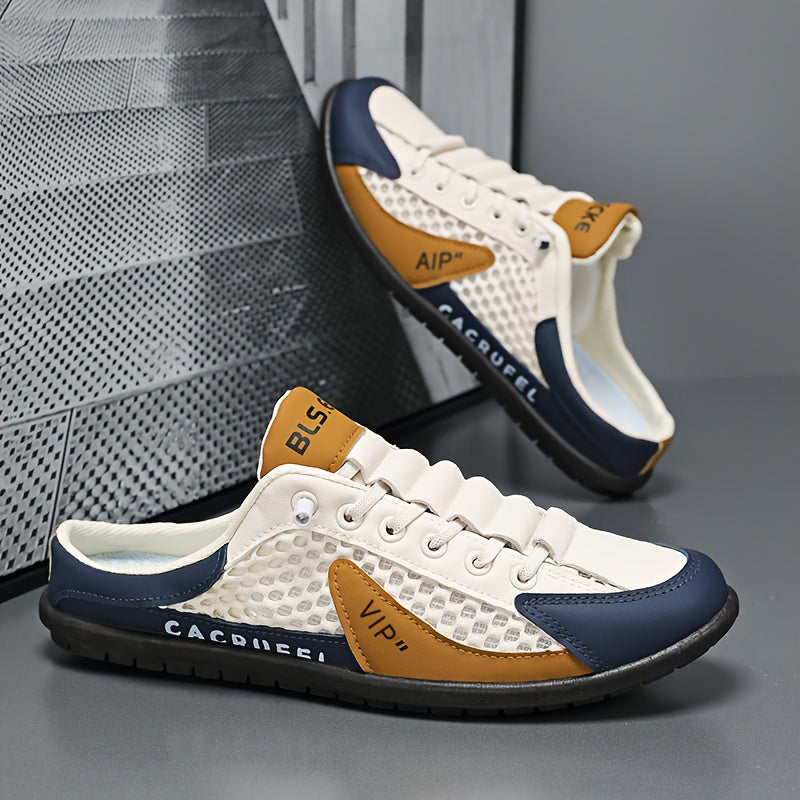 Men's Lightweight Slip-On Sneakers - Cushioned Insole and Fabric Upper – view 6