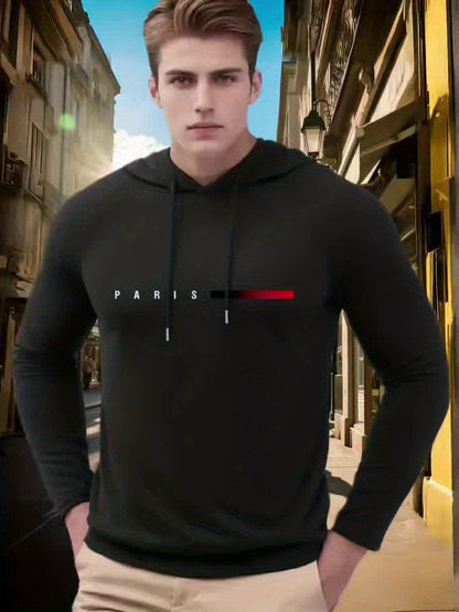 Men's Lightweight Striped Pullover Hoodie – view 5