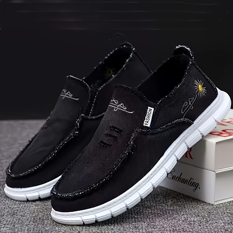 Men's Loafers & Flats - Breathable Mesh Lace-Up for Everyday Wear – Black option – view 3