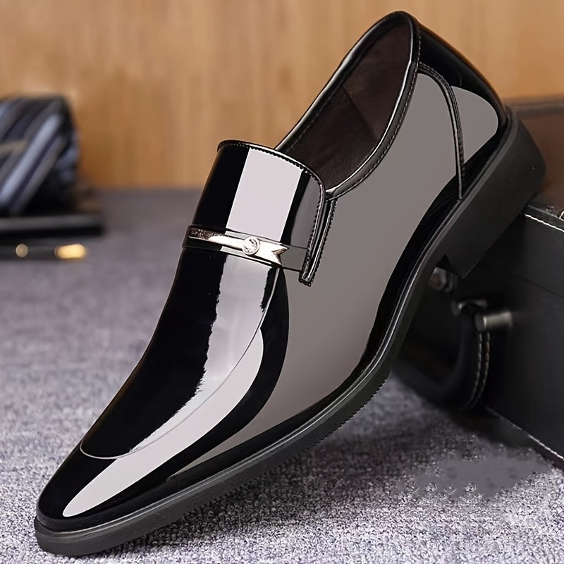 Men's Loafers & Flats - Non-Slip Sole Slip-On for Everyday Wear – Black / White – view 2