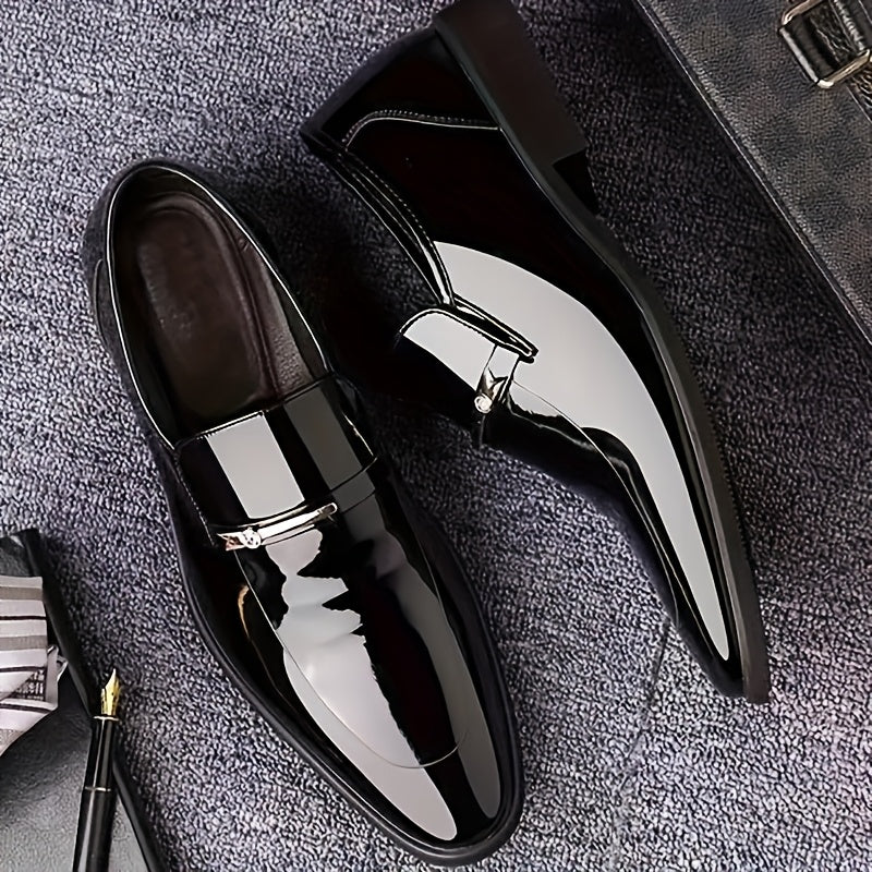 Men's Loafers & Flats - Non-Slip Sole Slip-On for Everyday Wear – Black / White – view 3