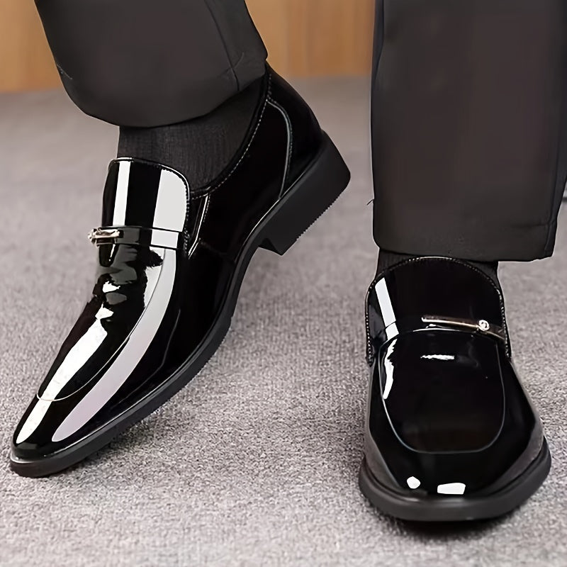 Men's Loafers & Flats - Non-Slip Sole Slip-On for Everyday Wear – Black / White – view 5