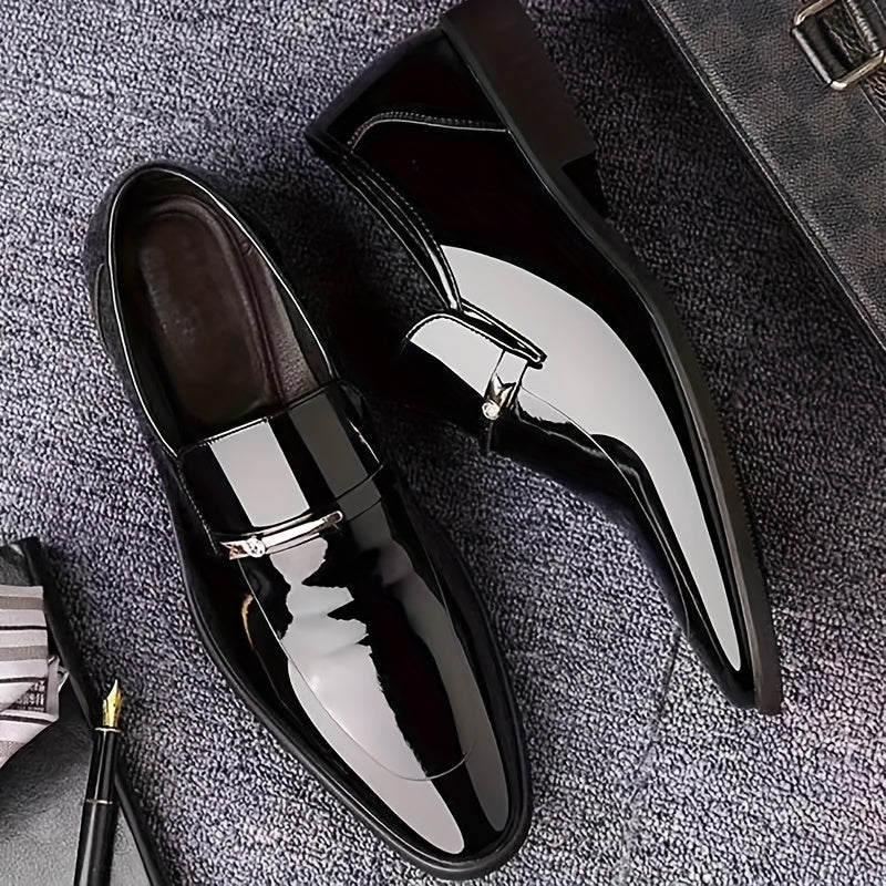 Men's Loafers & Flats - Non-Slip Sole Slip-On for Everyday Wear – Black / White – view 9