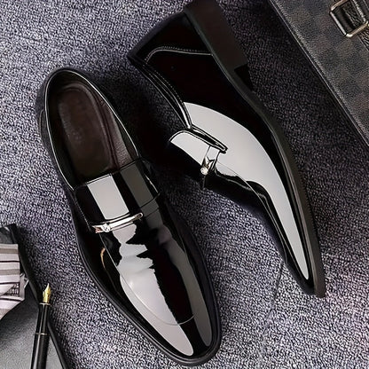 Men's Loafers & Flats - Non-Slip Sole Slip-On for Everyday Wear – Black / White – view 11