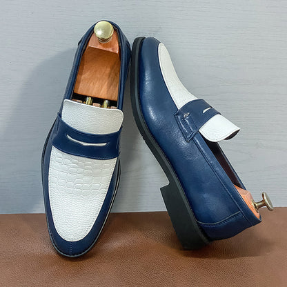 Men's Loafers & Flats - Non-Slip Sole Slip-On for Outdoor & – Black White – Black option – view 4