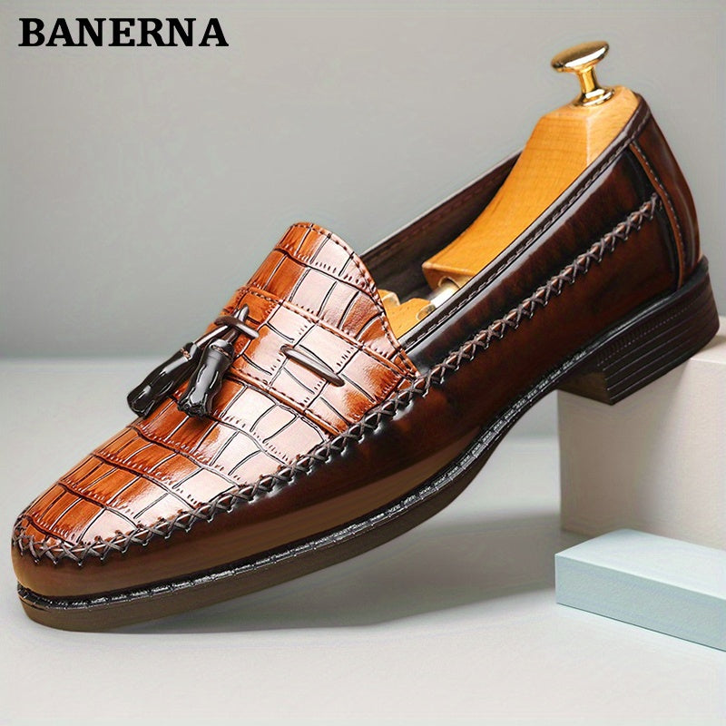 Men's Loafers & Flats - Slip-On for Everyday Wear – Dark Brown – Brown option – main product image