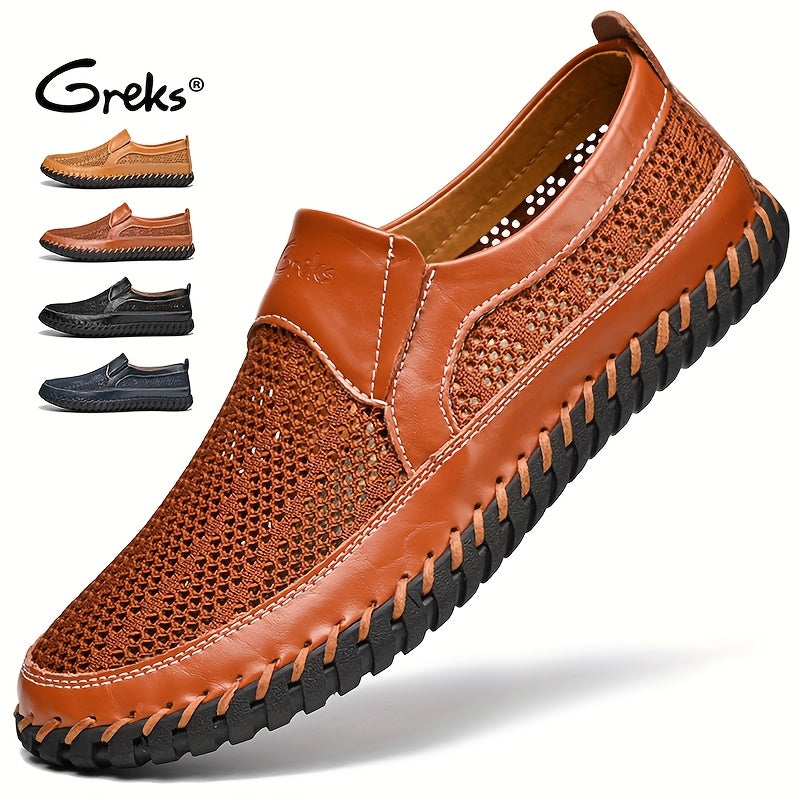 Men's Loafers & Slip-Ons - Breathable Comfort & Lightweight Design – Blue Mesh – main product image