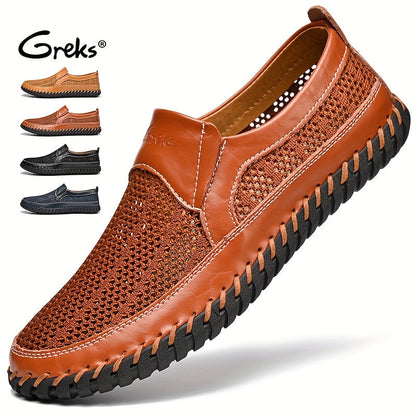 Men's Loafers & Slip-Ons - Breathable Comfort & Lightweight Design – Blue Mesh – main product image