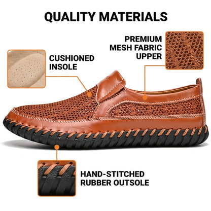 Men's Loafers & Slip-Ons - Breathable Comfort & Lightweight Design – Blue Mesh – view 6