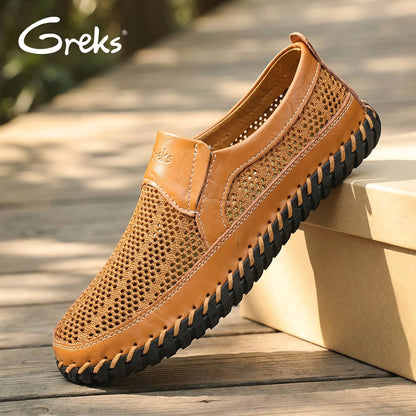 Men's Loafers & Slip-Ons - Breathable Comfort & Lightweight Design – Blue Mesh – Blue option – view 5