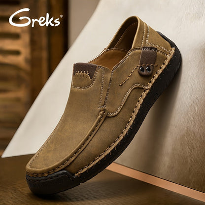 Men's Loafers & Slip-Ons - Breathable Comfort & Lightweight Design – Golden / Blue – view 2