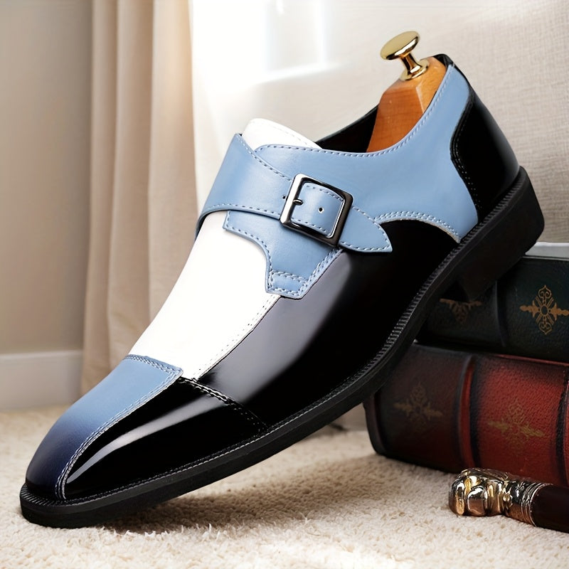 Men's Loafers & Slip-Ons - Color Blocked & Metal Buckle – Blue option – main product image