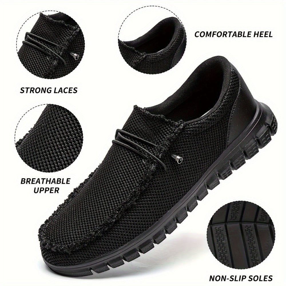 Men's Loafers & Slip-Ons - Everyday Comfort & Durable Sole – Black – main product image