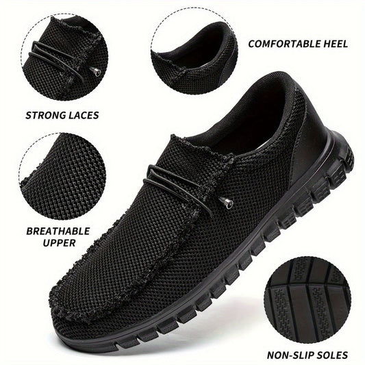 Men's Loafers & Slip-Ons - Everyday Comfort & Durable Sole – Black – main product image