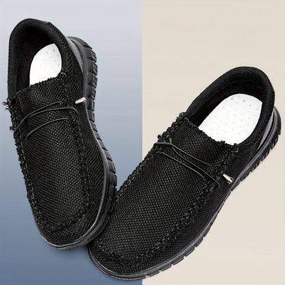 Men's Loafers & Slip-Ons - Everyday Comfort & Durable Sole – Black detail view