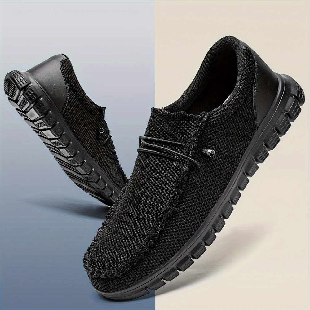 Men's Loafers & Slip-Ons - Everyday Comfort & Durable Sole – Black detail view