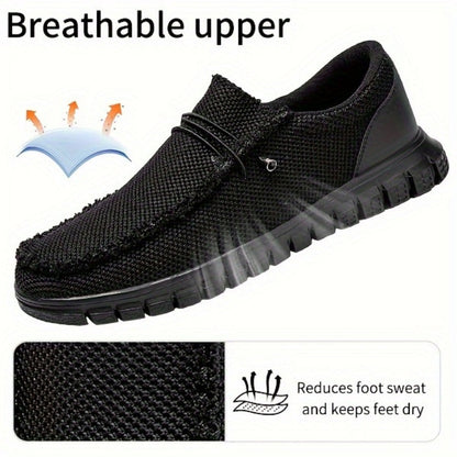 Men's Loafers & Slip-Ons - Everyday Comfort & Durable Sole – Black detail view