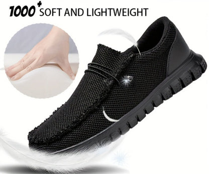 Men's Loafers & Slip-Ons - Everyday Comfort & Durable Sole – Black detail view