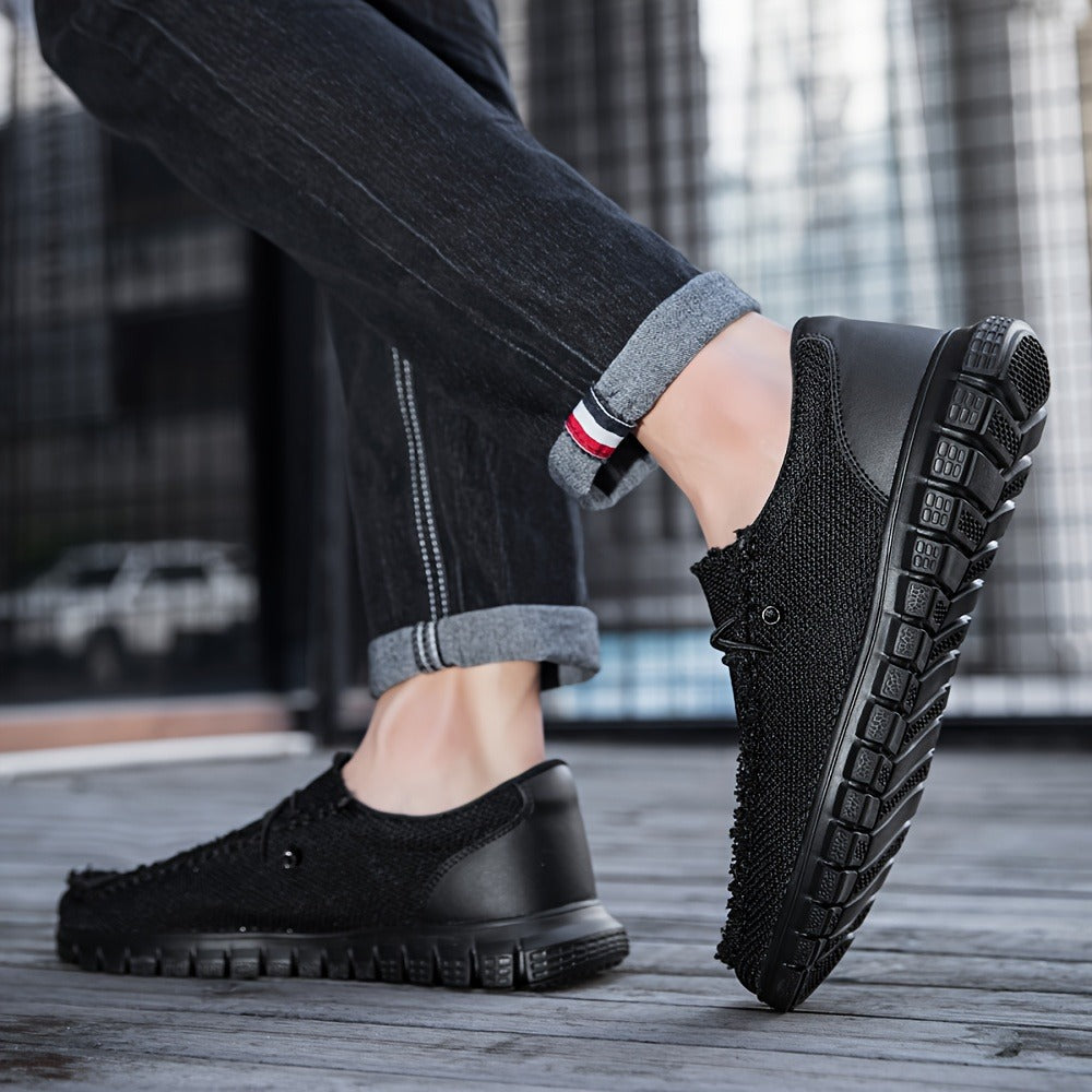 Men's Loafers & Slip-Ons - Everyday Comfort & Durable Sole – Black detail view